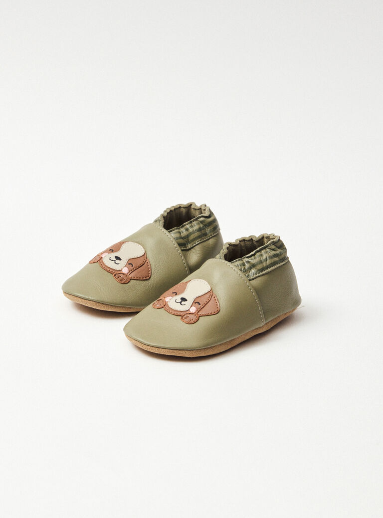 Light beige Leather slipper Light beige Leather slipper NAFLAVIAN / 25F10BG31CHC811