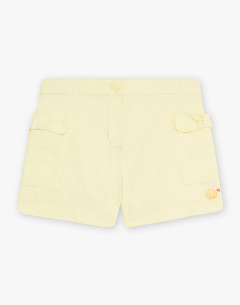 Child girl pastel yellow shorts CROSHETTE / 22E2PFN1SHOB115