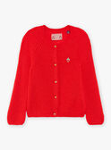 Red ribbed vest FEREDETTE / 23E2PFB2CAR050