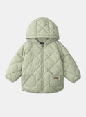 Blue green DOWN JACKET MIMORGANE / 25E1BF31D3E614