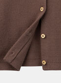 Chocolate cardigan with a bow detail KILACETTE / 24E2PFC1CARI801