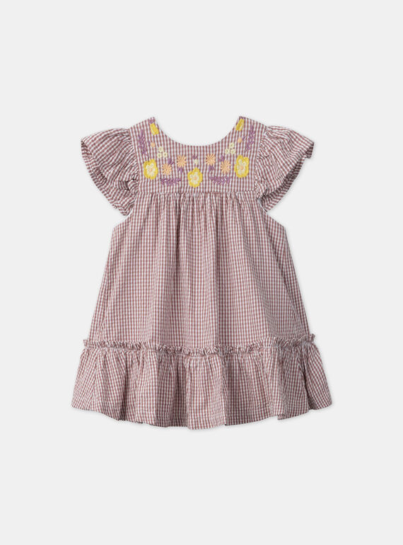 Rose wood DRESS MANINON / 25E1BFK2ROB312