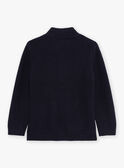 Navy blue knitted cardigan GLECAGE / 23H3PGQ1GIL715