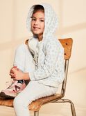 Vanilla and blue floral print jogging top FRIVIETTE / 23E2PFJ2JGH114