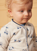 Reversible blue and ecru cardigan LADRISTO / 24H1BGJ1GILC230