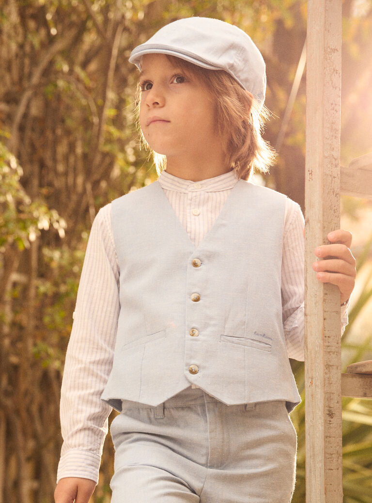 Water blue WAISTCOAT MREGILAGE / 25E3PGL2GSM213