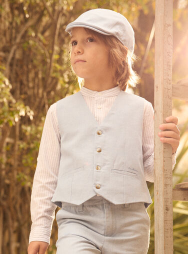 Water blue WAISTCOAT MREGILAGE / 25E3PGL2GSM213