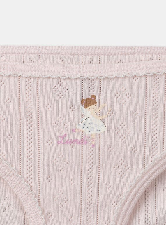 Pale rose BRIEFS / PANTY RIB NEJAZETTE / 25H5PFC4SLR301