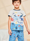 Ecru pyjamas with animal print FLOMERAGE / 23E5PG31PYJ001