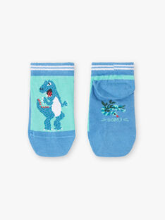 Socks in dinosaur blue contrasting colors ZAFATAGE / 21E4PGJ1SOBG621