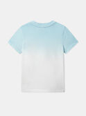 Blue and White Beach T-shirt KLIPLAGE / 24E3PGR2TMC000