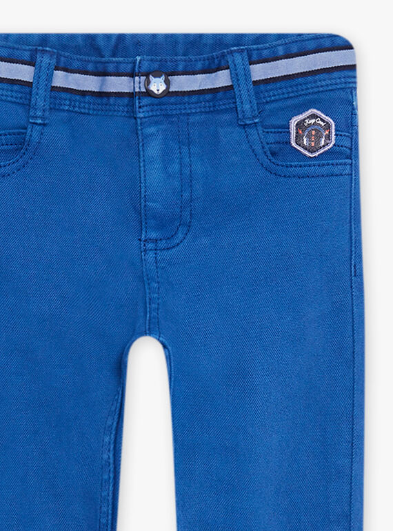 Blue twill slim fit pants DABRAGE / 22H3PG51PANC207