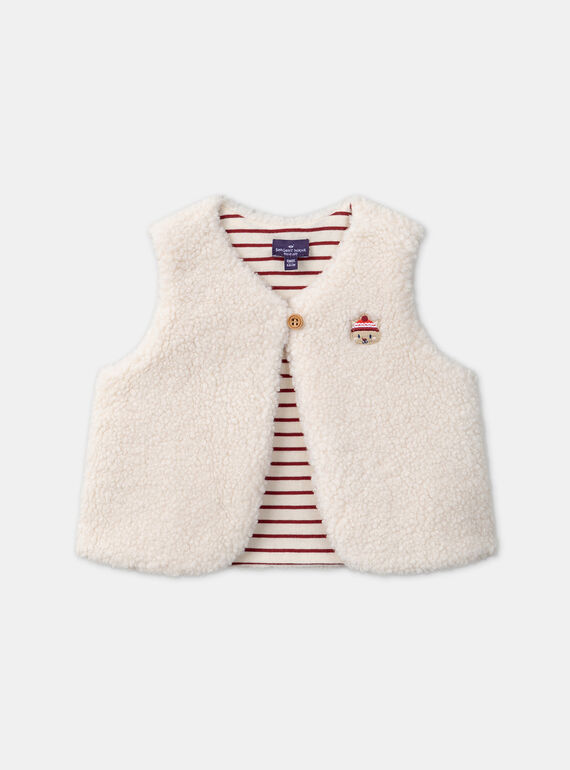 Off white CARDIGAN WHITHOUT SLEEVES LASOL / 24H1BGR1CSMA001