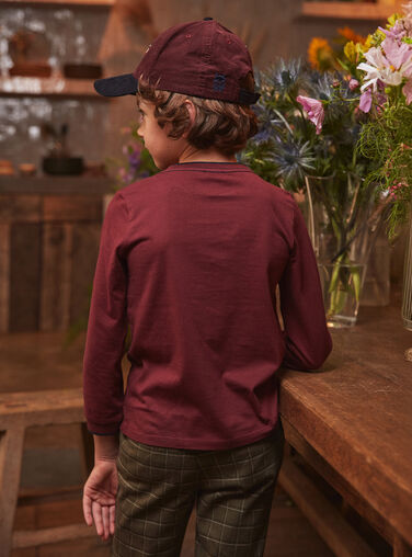 Burgundy TEE SHIRT LS LUDUAGE / 24H3PGM1TML501