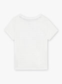 Ecru T-shirt with animals and desert plants FLANUAGE / 23E3PGO3TMC001
