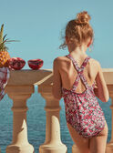 1-piece swimsuit in black with floral print FRYCRETTE / 23E4PFM4D4KD302