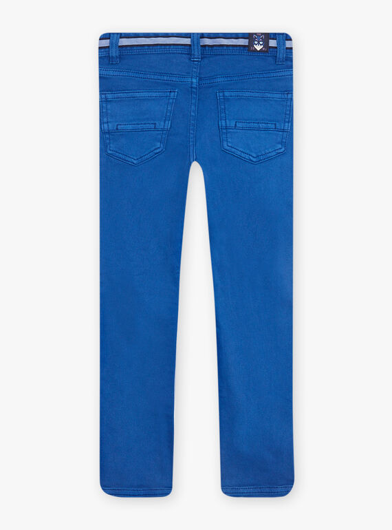 Blue twill slim fit pants DABRAGE / 22H3PG51PANC207
