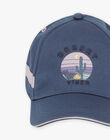 Blue and lilac cap with desert pattern FLACAPAGE / 23E4PGO1CHA714