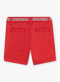 Baby boy brick red twill shorts CATITI / 22E1BGM1BER506