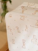 Birth suitcase in off white tubique with giraffe print FOURNIER / 23E0AM61VAL000
