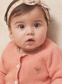 Powder pink knitted vest LOANA / 24H0CF11CARD327