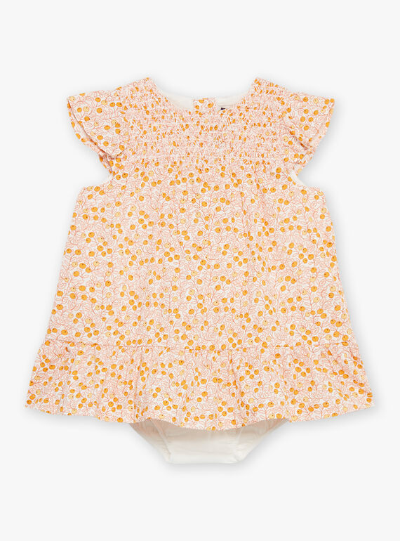 Ecru dress and panties in woven poplin FAURSULINE / 23E1BFP1ROB001