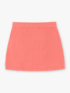 Pink trapeze skirt in cotton twill ZETOMETTE / 21E2PFI1JUP404