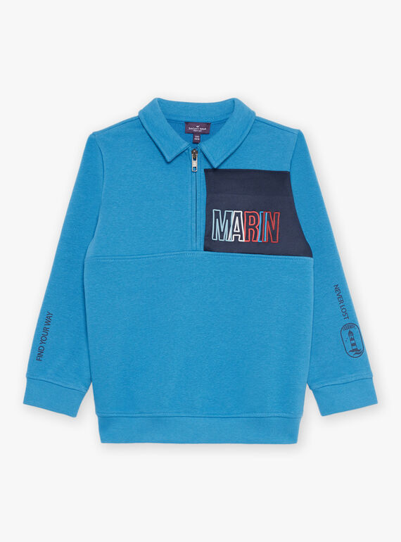 Marine zip neck sweatshirt FOVARAGE / 23E3PGC1SWE201