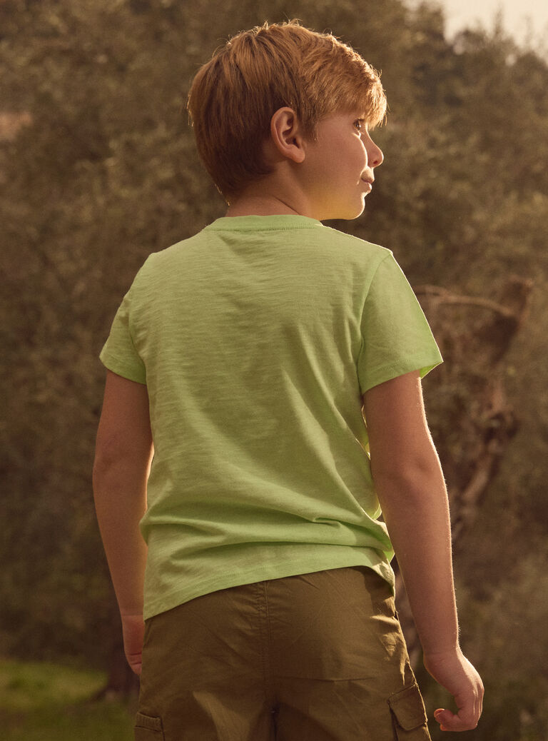 Green TEE SHIRT SS MLEDINAGE / 25E3PGO2TMC603