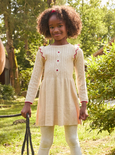 Heathered off white DRESS LALORETTE / 24H2PFR3ROB006