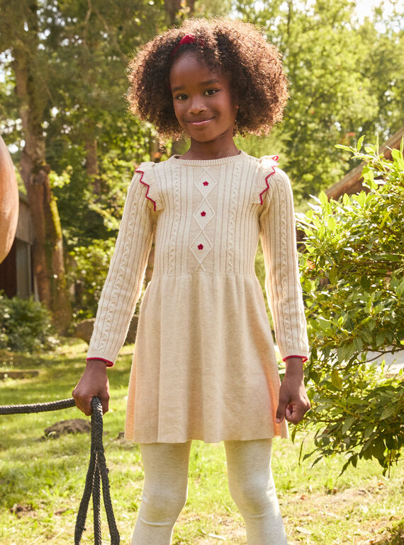 Heathered off white DRESS LALORETTE / 24H2PFR3ROB006