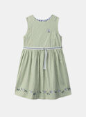 Light green DRESS MLEREVETTE / 25E2PFO3ROBG600