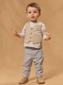 Water blue CARDIGAN WHITHOUT SLEEVES MAEDOUARD / 25E1BGL1CSM213