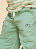 Almond green fleece pants FACECTOR / 23E1BGB1PAN611