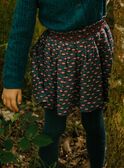 Short skirt with floral print