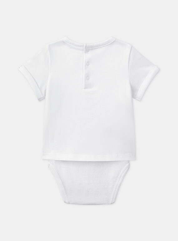 Short-sleeved printed bodysuit T-shirt KAOSCAR / 24E1BGN1BOD001