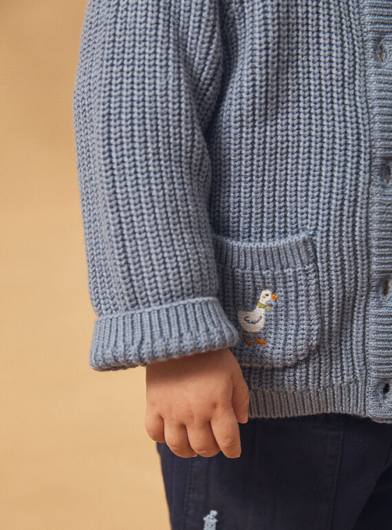 Greyish blue CARDIGAN NAKINAN / 25H1BGQ1CAR205