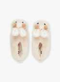 Beige bunny slippers GRULETTE / 23F10PF71PTD080