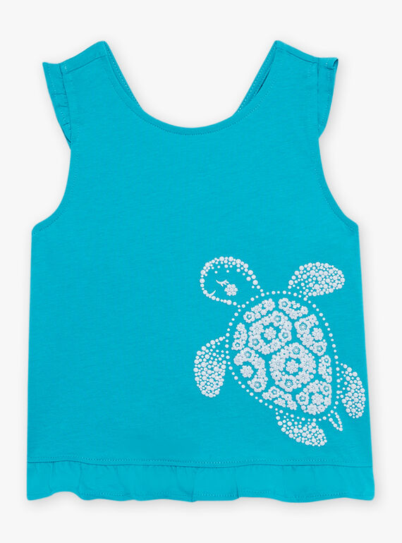Turquoise TANK TOP CAUJERETTE  2 / 22E2PFT1DEB202