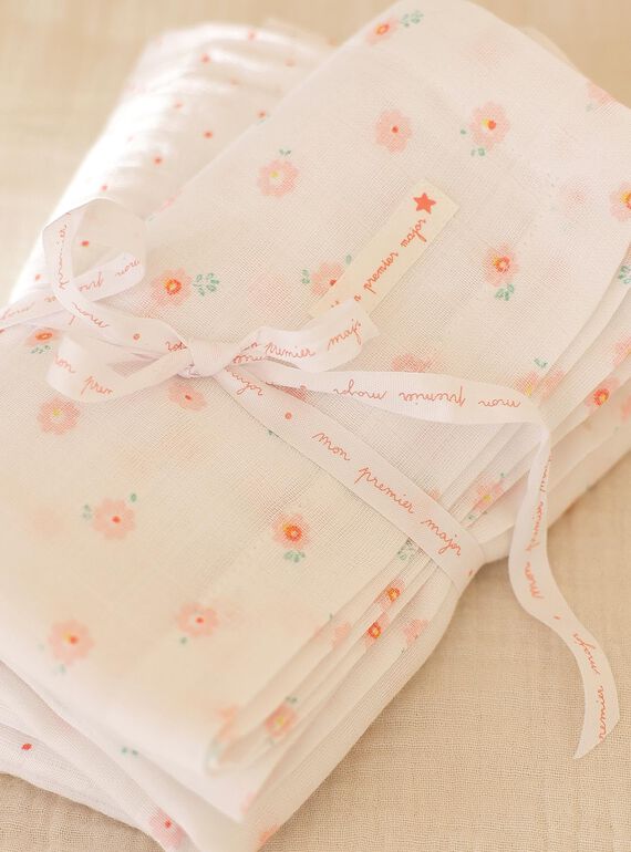 Set of 2 off white organic cotton diapers FOKELINA / 23E0AF61LAN321