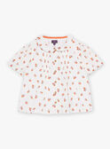 Off-white blouse with fruit print GAFETTE / 23H2PF71CHE005