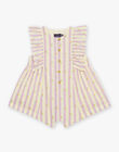 Vanilla jumpsuit in canvas with stripes print FAPATSY / 23E1BFO1CBL114