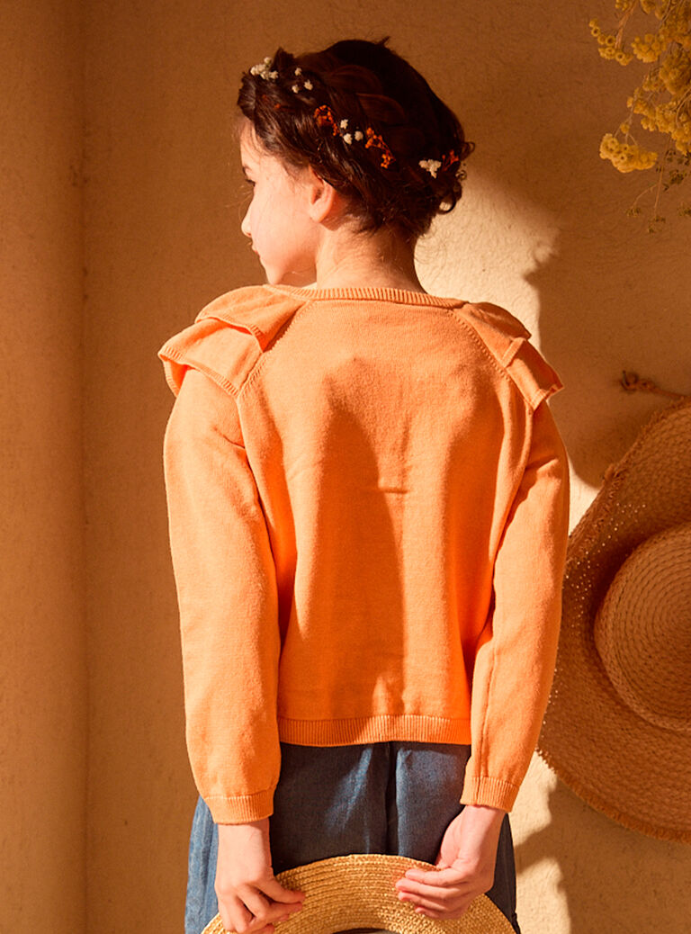 Orange CARDIGAN MLOGILETTE / 25E2PFP1CAR400