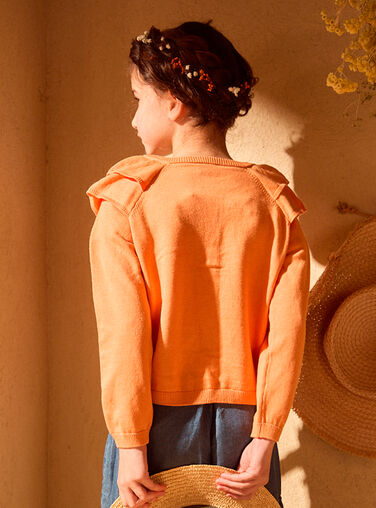 Orange CARDIGAN MLOGILETTE / 25E2PFP1CAR400
