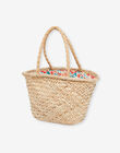 Strawberry embroidered basket bag FEPANIETTE / 23E4PFB1BES009