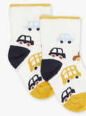 Ecru car-print socks GAFARID / 23H4BG91SOQ001