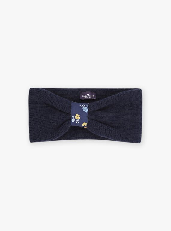 Navy blue knitted headband GRABAETTE / 23H4PF51BAN070