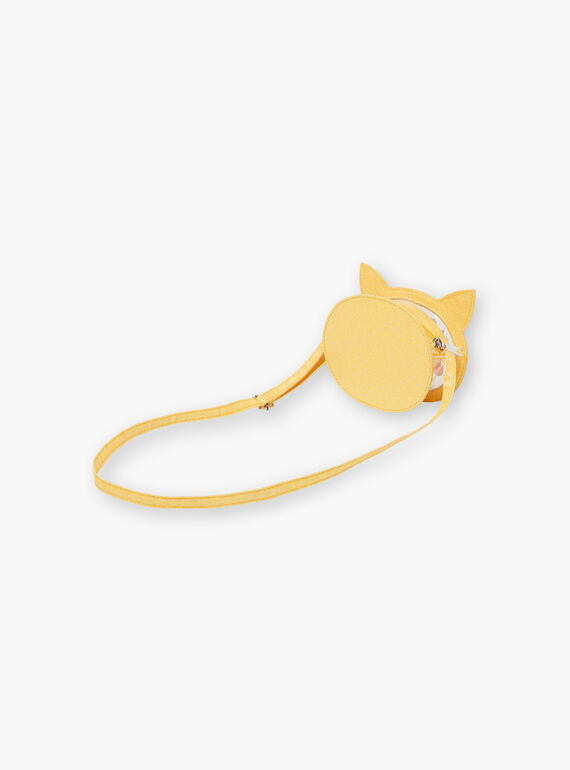 Yellow shoulder bag cat head animation ZITRONETTE / 21E4PFO1BESB104