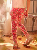 Pink floral leggings KLELEGETTE / 24E2PFO1LGD318