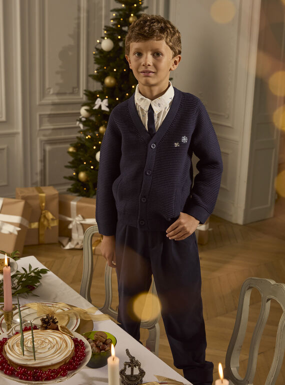 Navy KIDS CARDIGAN LEDILAGE / 24H3PGT1GILC205